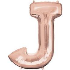 Amscan Rose Gold Letter J Balloon