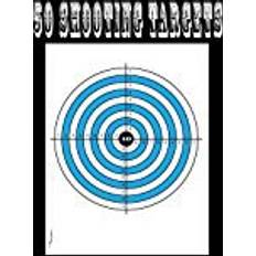 Books 50 Shooting Targets 8.5" x 11" - Silhouette, Target or Bullseye: Great for all Firearms, Rifles, Pistols, AirSoft, BB, Archery & Pellet Guns