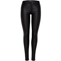 Maat W34 - Vrouw Spijkerbroeken Only Onlroyal High Waist Skinny Fit Broek - Zwart