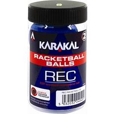 Zucche Karakal Recreation Ball Blue Squash Court Rubber Racketball Tub Confezione da 2