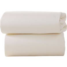 Moses basket Clair De Lune Fitted Cotton Moses Basket Sheets 2-pack 30x74cm