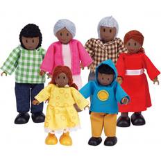 Hape Dockor & Dockhus Hape Lycklig Familj African American