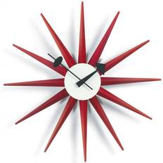 Vitra Sunburst Red Väggklocka 47cm