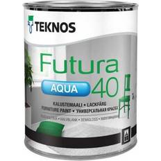 Teknos Målarfärg Teknos Futura Aqua 40 Träfärg Vit 2.7L