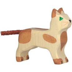 Katze Holzfiguren Goki Cat Standing Small 80057