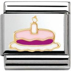 Nomination Composable Classic Link Cake Charm - Silver/Gold/Purple/Pink/White