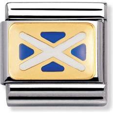 Blue Charms & Pendants Nomination Composable Classic Link Scotland Flag Charm - Silver/Gold/Blue/White