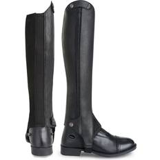 47 - Homme Chaussures d'Équitation Tredstep Mini-chaps Cuir Zip Latéral - Noir