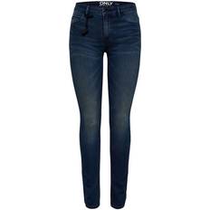 Only Carmen Reg Skinny Fit Jeans - Blue/Dark Blue Denim