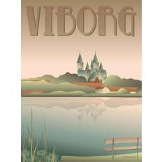 Vissevasse Posters Vissevasse Viborg Lakes Poster 15x21cm