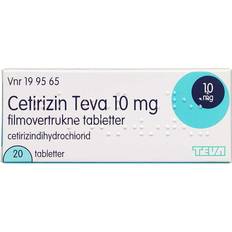 Teva Håndkøbsmedicin Cetirizin Teva 10mg 20 stk Tablet