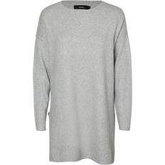 Vero Moda Long Blouse - Grey/Light Grey Melange