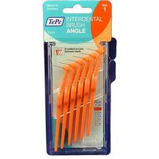 Vermindert slechte adem Tandzijdes en Tandenstokers TePe Interdental Brush Angle Oranje 6 Stuks