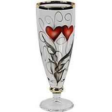 Multifärgade Ölglas Nybro Crystal Heart Golden Ink Ölglas 38cl 2st