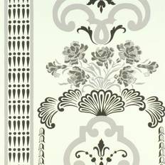 Designers Guild Bergius Mustertapete von Graphite noir/gris