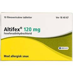 Astma & Allergi - Phexofenadinhydrochlorid Håndkøbsmedicin Altifex 120mg 10 stk Tablet