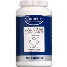 Calcium d3 Camette Calcium Ultra Forte + Vitamin D3 200 stk