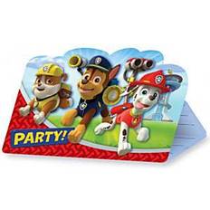 Amscan 8 cartes d' invitation paw patrol