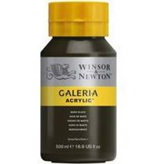 Svarte Akrylmaling Winsor & Newton Galeria Acrylic Mars Black 500ml