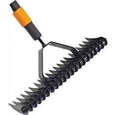 Orange Rateaux Fiskars QuikFit Tête 37 cm Noir/Orange