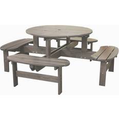 Grå Bænkesæt Baltic Garden Rondo Picnic Set
