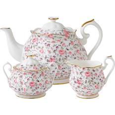 Royal Albert Rose Confetti Tea Set Serving 3pcs