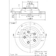 Systèmes de Freinage Brembo Disque 358 28 5 Ventilé De L'Intérieur Revêtu À Haute Teneur En Carbone