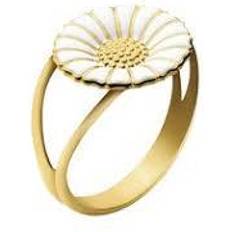 Mads Z Guldbelagt Ringe Mads Z Marguerit Ring - Gold/White