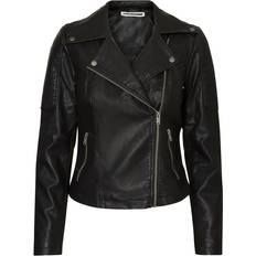 L - Woman Jackets Noisy May Coated Jacket - Black