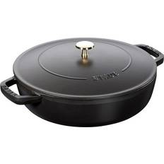Cookware Staub Chistera Black with lid 3.7 L 28 cm