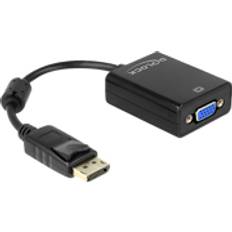 Vga til displayport DeLock DisplayPort - VGA Adapter M-F 0.1m