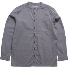 Wheat Drenge Skjorter Wheat Pocket LS Shirt - Navy