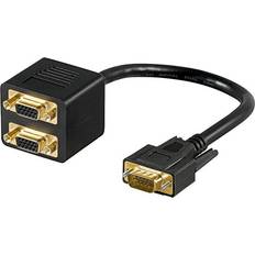 Goobay VGA - 2xVGA M-F 2m