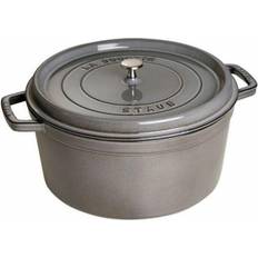 Kastruller & Stekpannor Staub Cocotte Round med lock 12.6 L 34 cm