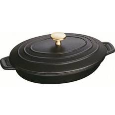 Apto para horno Accesorios de cocina Staub Oval Covered Fuente para Horno 17cm 9.5cm