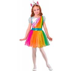 Animali Abiti eleganti Widmann Costume da Unicorno Arcobaleno per bambina