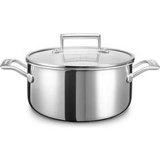 KitchenAid Grytor KitchenAid Tri-Ply Rostfritt Stål med lock 7 L 24 cm