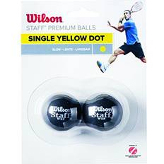 Wilson Lot de 2 balles de squash Staff Jaune