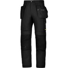 Snickers Workwear AllroundWork Black Men's Cotton, PA Work Trousers 33in, Waist
