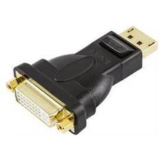 Dvi til displayport adapter Deltaco DVI-D Single Link - Displayport Adapter F-M