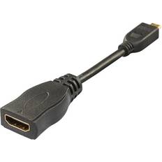 Micro speed Deltaco HDMI - HDMI Micro Adapter F-M 0.1m