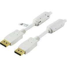 Deltaco displayport 2m Deltaco Ferrite DisplayPort - DisplayPort 2m