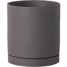 Ferm Living Pot De Fleurs Sekki - Charbon - Grand Gris ∅15.7cm