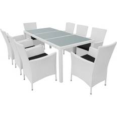 vidaXL 42500 Set da pranzo per patio, 1 Tavolo incluso 8 Sedie