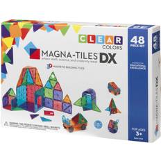 Metallo Kit di Costruzione Magna-Tiles Clear Colors DX 48pcs