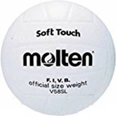 Molten Molten-ballon de volleyball en cuir synthétique blanc taille 5