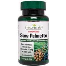 Silicon Fatty Acids Natures Aid Saw Palmetto 500mg 90 pcs