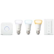 Philips Hue White Ambiance LED Lamp 9.5W E27 3 Pack Starter Kit