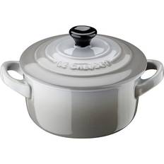 Le Creuset Minigryder Le Creuset Mist Gray med låg 10cm