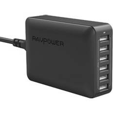 Usb oplader 6 port RAVPower USB Charger 6 Port 60W